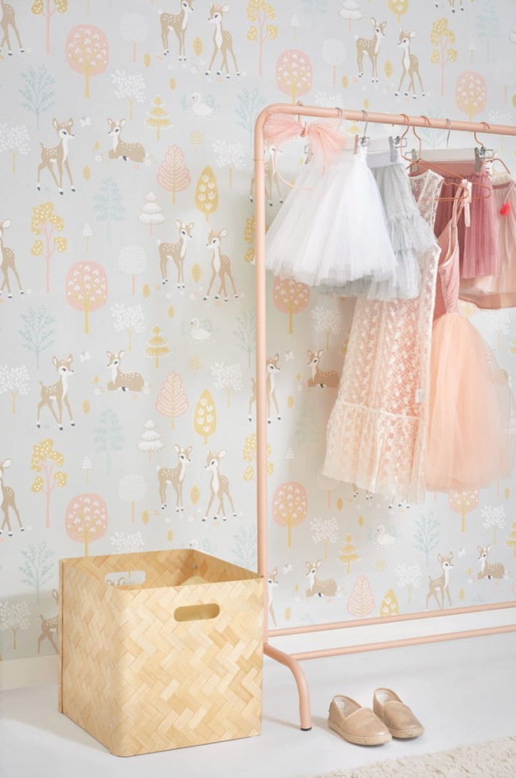 Tapeta Majvillan Golden Woods 125-01 Soft Grey