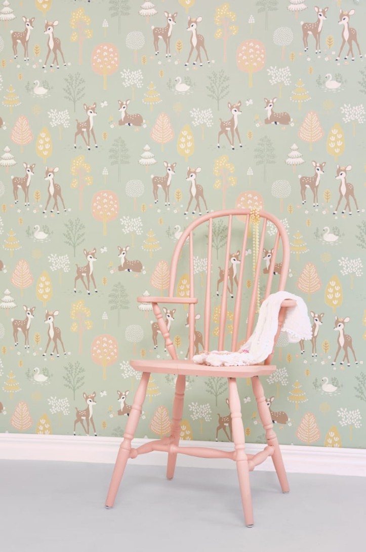 Tapeta Majvillan Golden Woods 125-02 Dusty Green