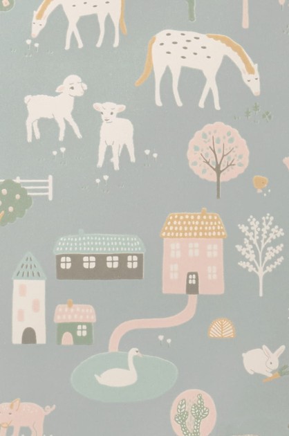 Tapeta Majvillan My Farm 127-02 Stone Blue