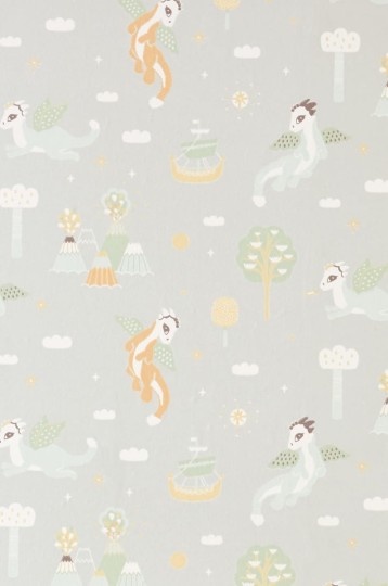 Tapeta Majvillan Magical Adventure 133-01 Soft Grey