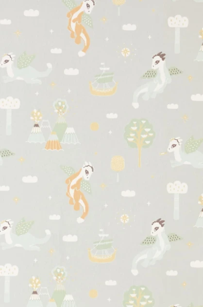 Tapeta Majvillan Magical Adventure 133-01 Soft Grey