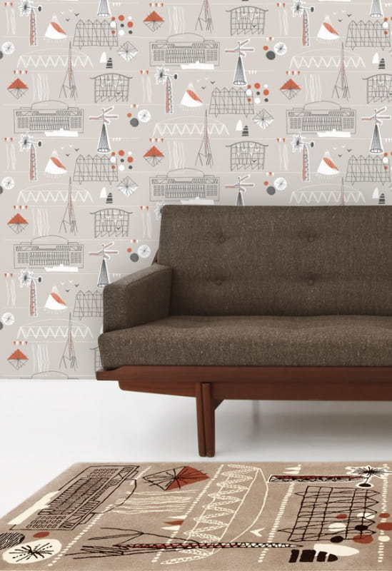 Tapeta Mini Moderns Festival AZDPT014ST Stone