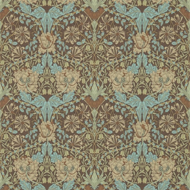Tapeta Morris & Co. Archive III 214702 Honeysuckle & Tulip