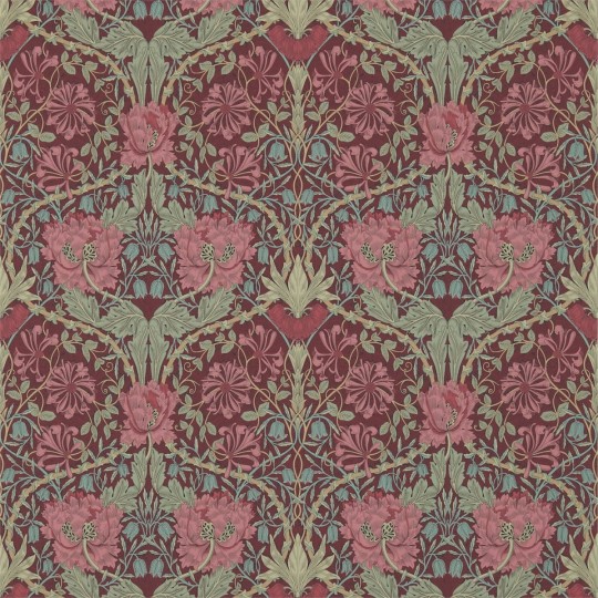 Tapeta Morris & Co. Archive III 214703 Honeysuckle & Tulip