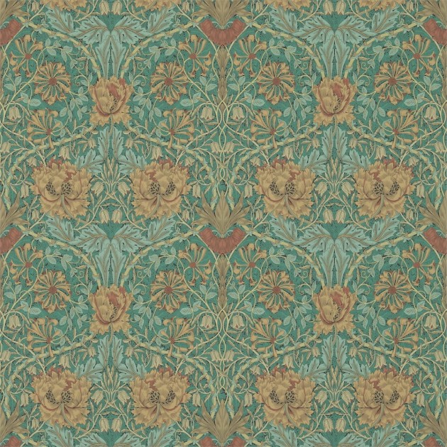 Tapeta Morris & Co. Archive III 214704 Honeysuckle & Tulip