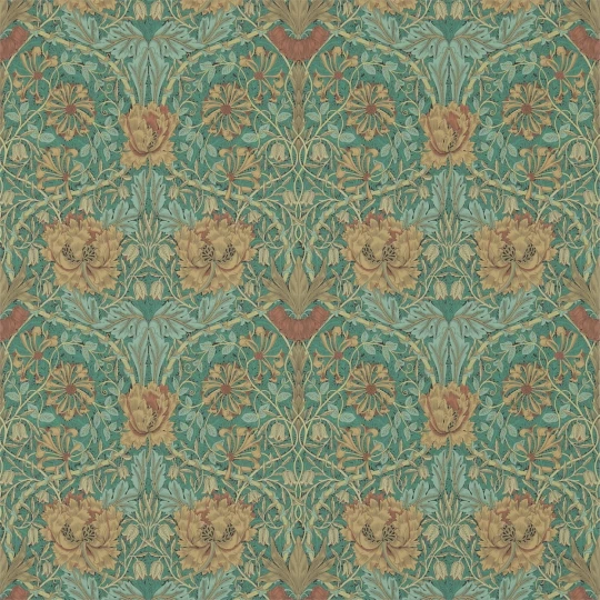 OL / Tapeta Morris & Co. Archive III 214704 Honeysuckle & Tulip - 1 rolka