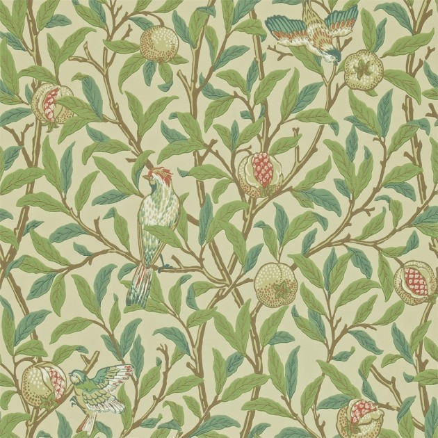 Tapeta Morris & Co. The Craftsman 216455 Bird & Pomegranate