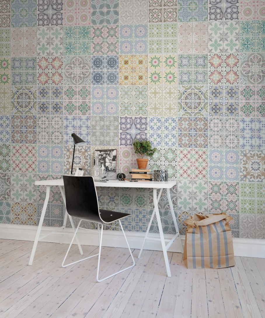 Rebel Walls R12722 Frontage Marrakech - mural imitujący płytki