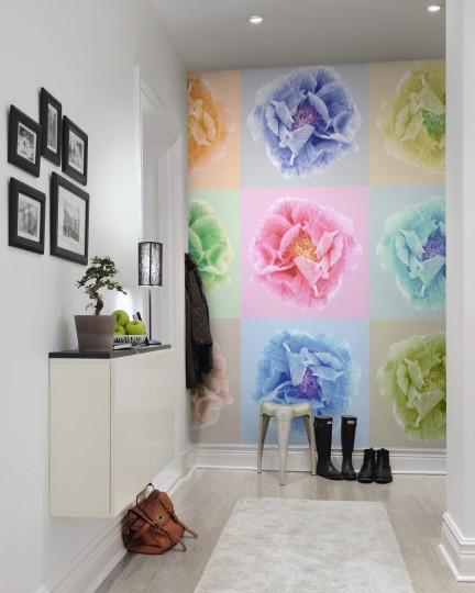 Rebel Walls R13151 Greenhouse Poppy Art Andy - mural w kwiaty