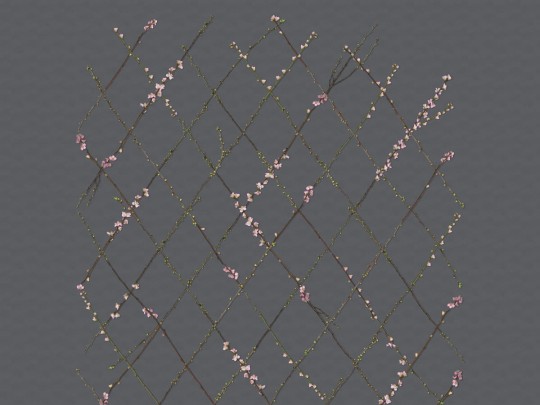 Rebel Walls R13222 Greenhouse Winding Spring Black - mural w roślinną kratkę
