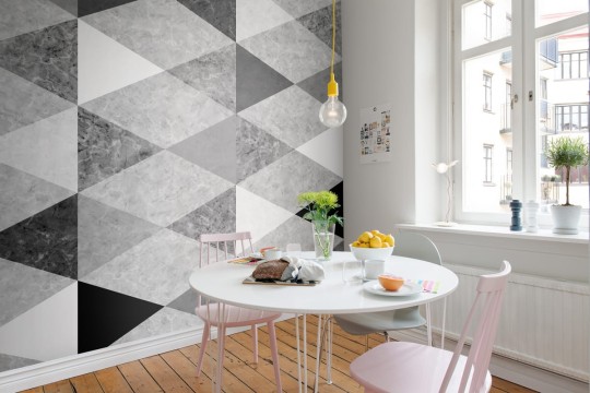 Rebel Walls R13351 Spectrum Geometric Marble - mural w marmurowe trójkąty