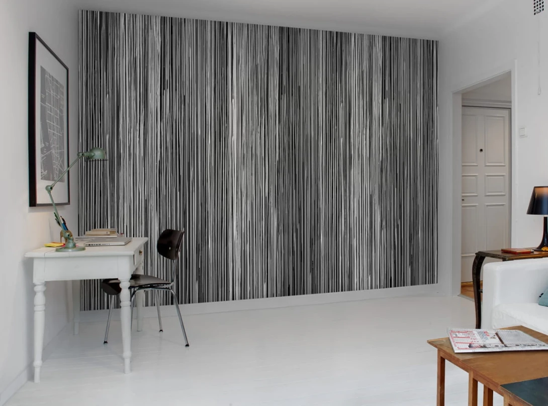 Rebel Walls R13482 Spectrum Colour Stream Black - mural w paski