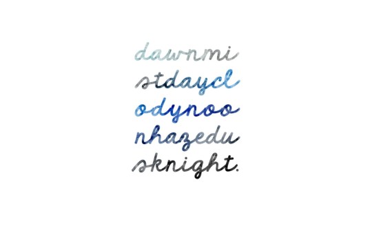 Rebel Walls R13502 Spectrum From Dawn To Night - mural w akwarelowe napisy