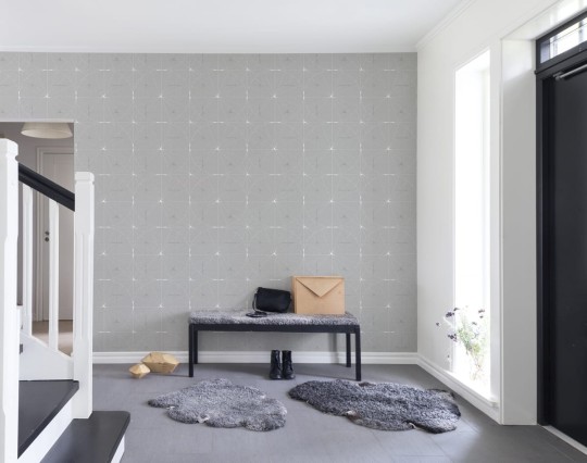 Rebel Walls R14111 Passion Perfect Fit Soft Grey - mural w geometryczny wzór