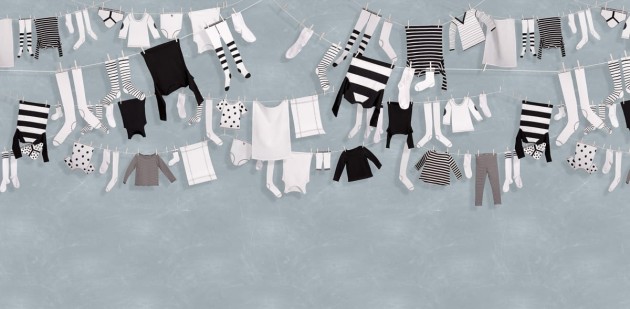Fototapeta Rebel Walls Laundry Day, Blue  R14442