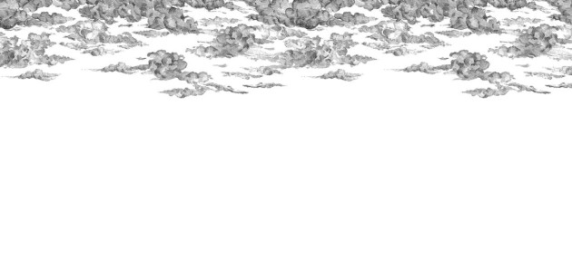 Fototapeta Rebel Walls Cotton Skies, Black  R14511