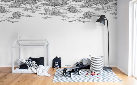 Fototapeta Rebel Walls Cotton Skies, Black  R14511