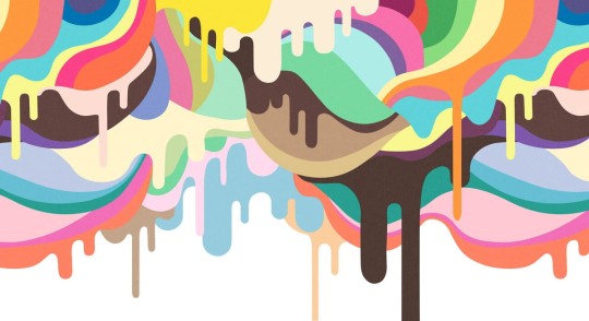 Rebel Walls R14521 Storytime Dripping Ice Cream - mural z motywem lodów
