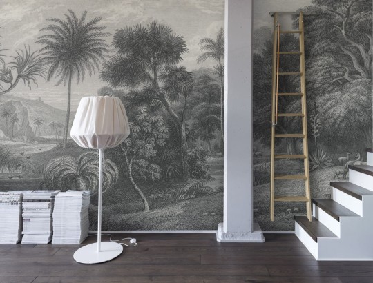 Rebel Walls R14611 Storytime Jungle Land Vintage - mural z motywem krajobrazu 