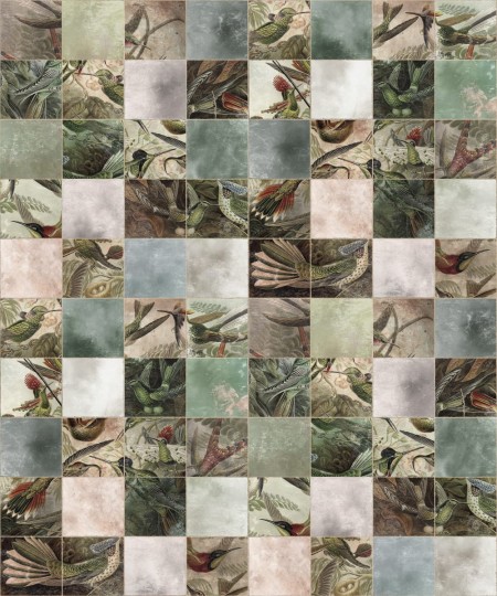Fototapeta Rebel Walls Birds of Paradise Tiles R15071