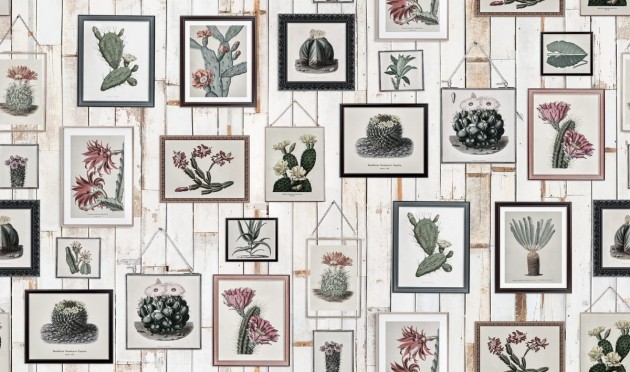 Fototapeta Rebel Walls Cactus Wall Art, Faded R15322