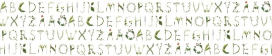 Fototapeta Rebel Walls Floral Alphabet R13195