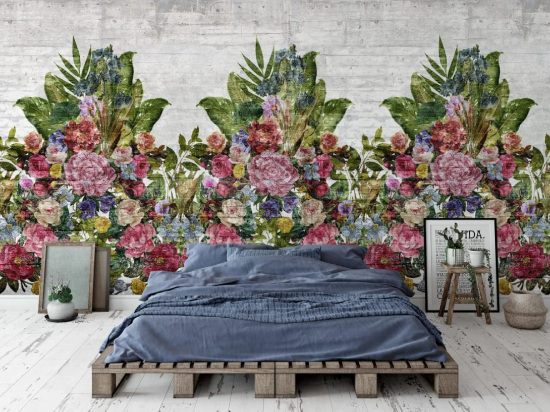 Fototapeta Rebel Walls Flower Burst, Concrete R15762