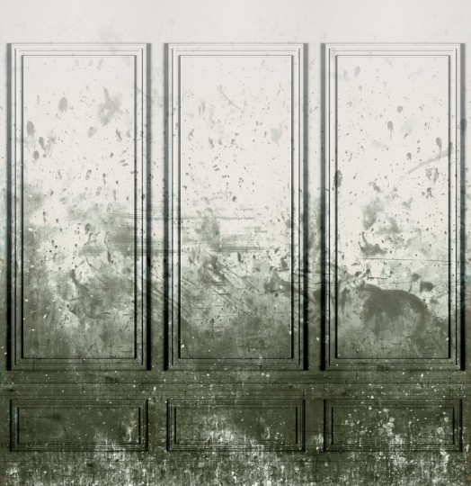 Fototapeta Rebel Walls Patinated Panels, Moss R15382