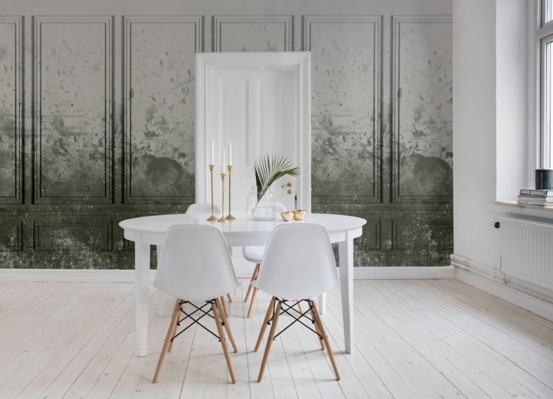 Fototapeta Rebel Walls Patinated Panels, Moss R15382