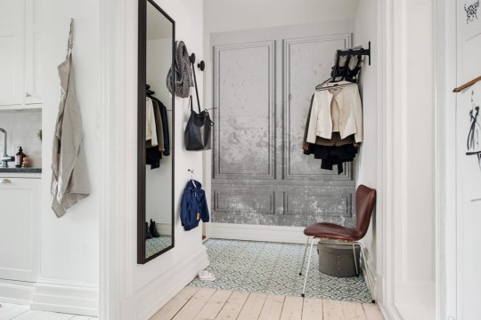 Fototapeta Rebel Walls Patinated Panels, Smoke R15383