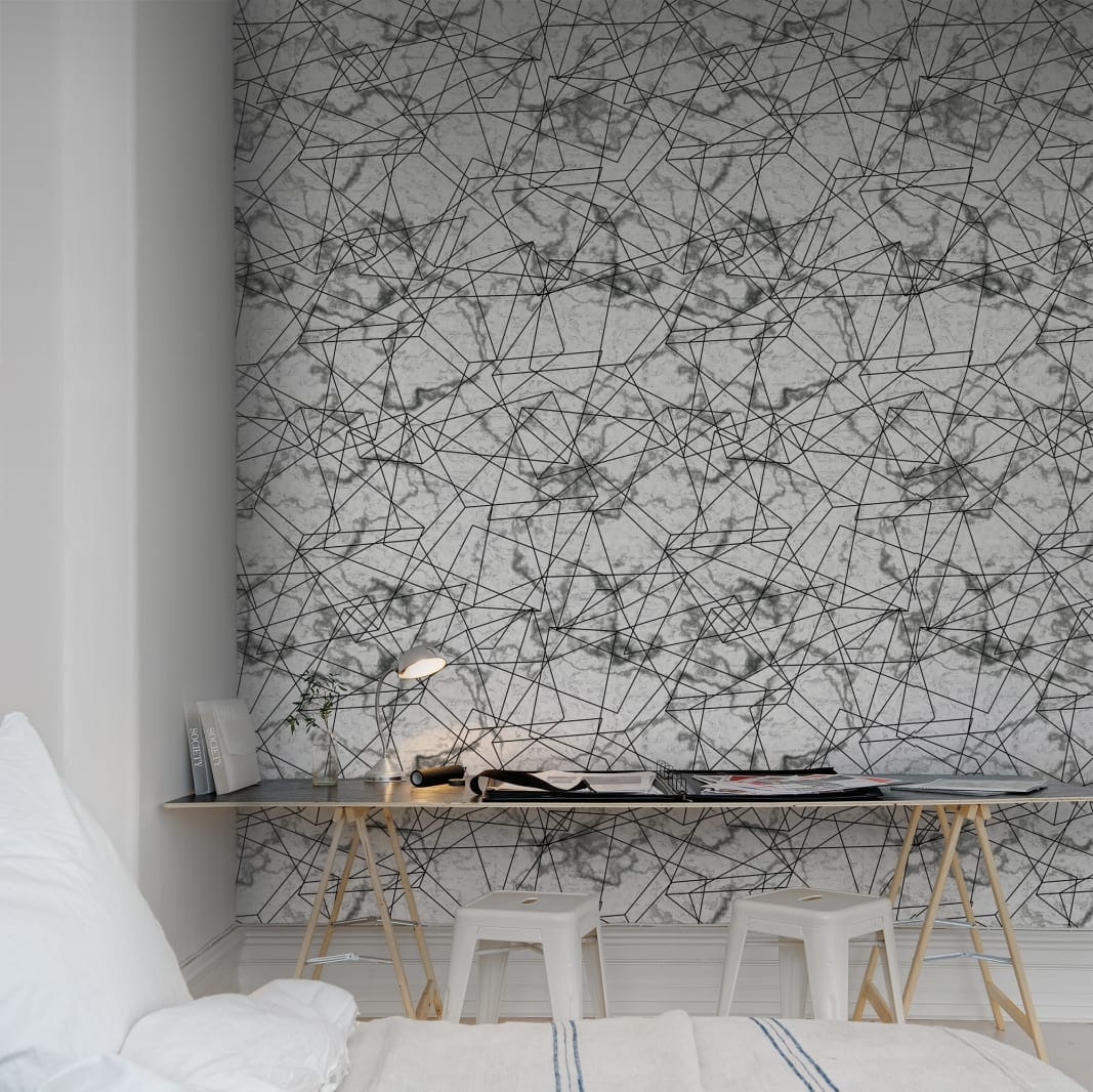 Fototapeta Rebel Walls Dimension, white R13382