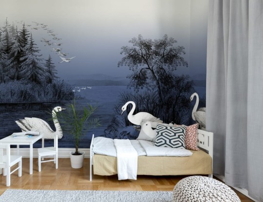 Fototapeta Rebel Walls Swan Lake, Nightfall R16222