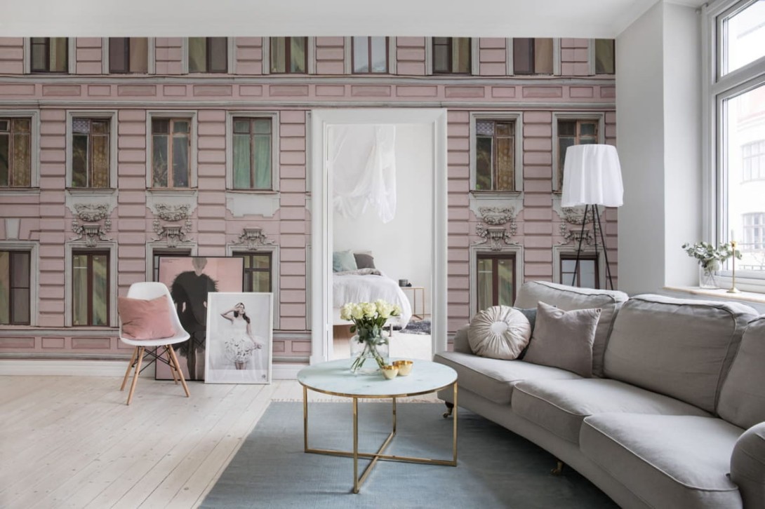 Fototapeta Rebel Walls Pink Facade R15881