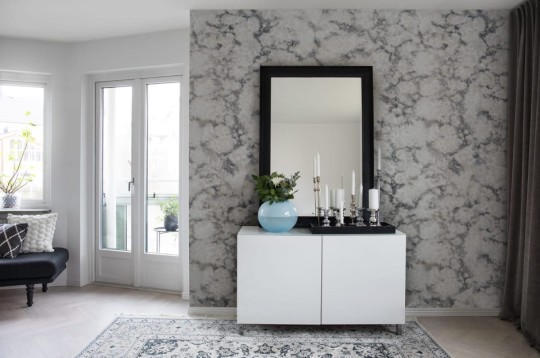 Fototapeta Rebel Walls Flow, White R12572