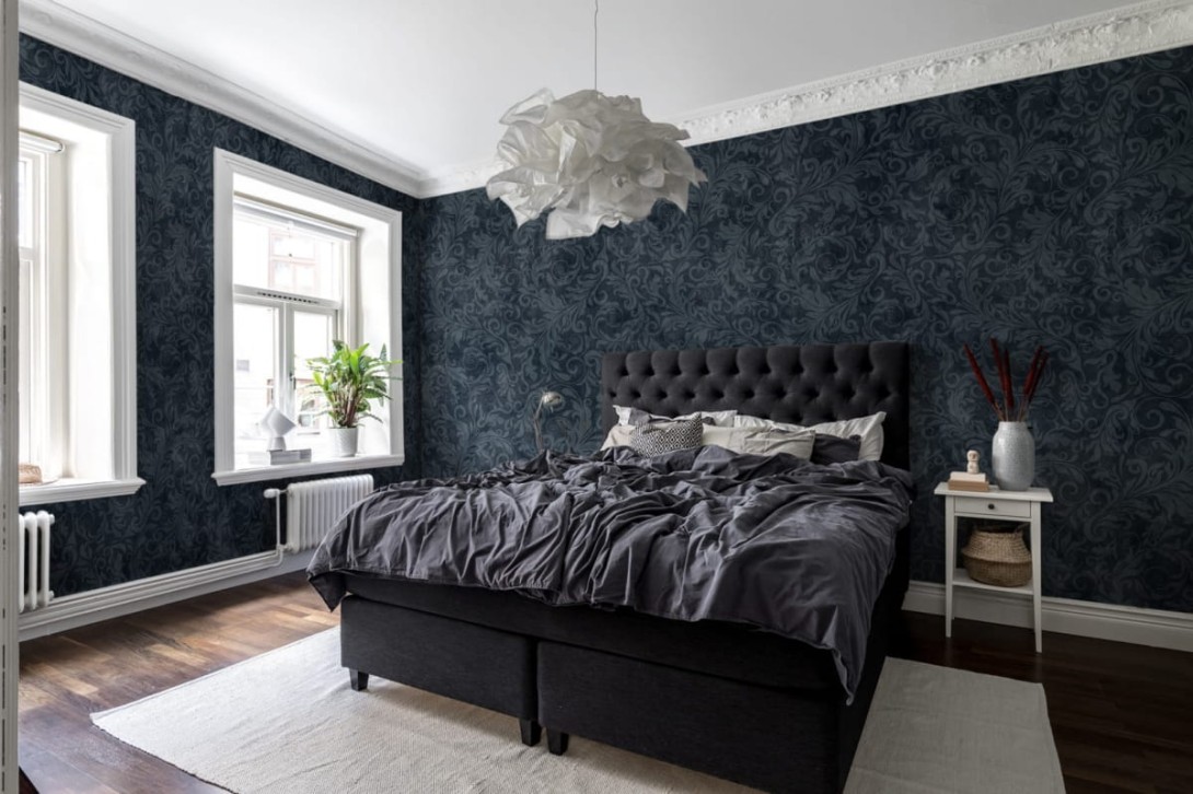 Fototapeta Rebel Walls Twining Vines, Navy R16252