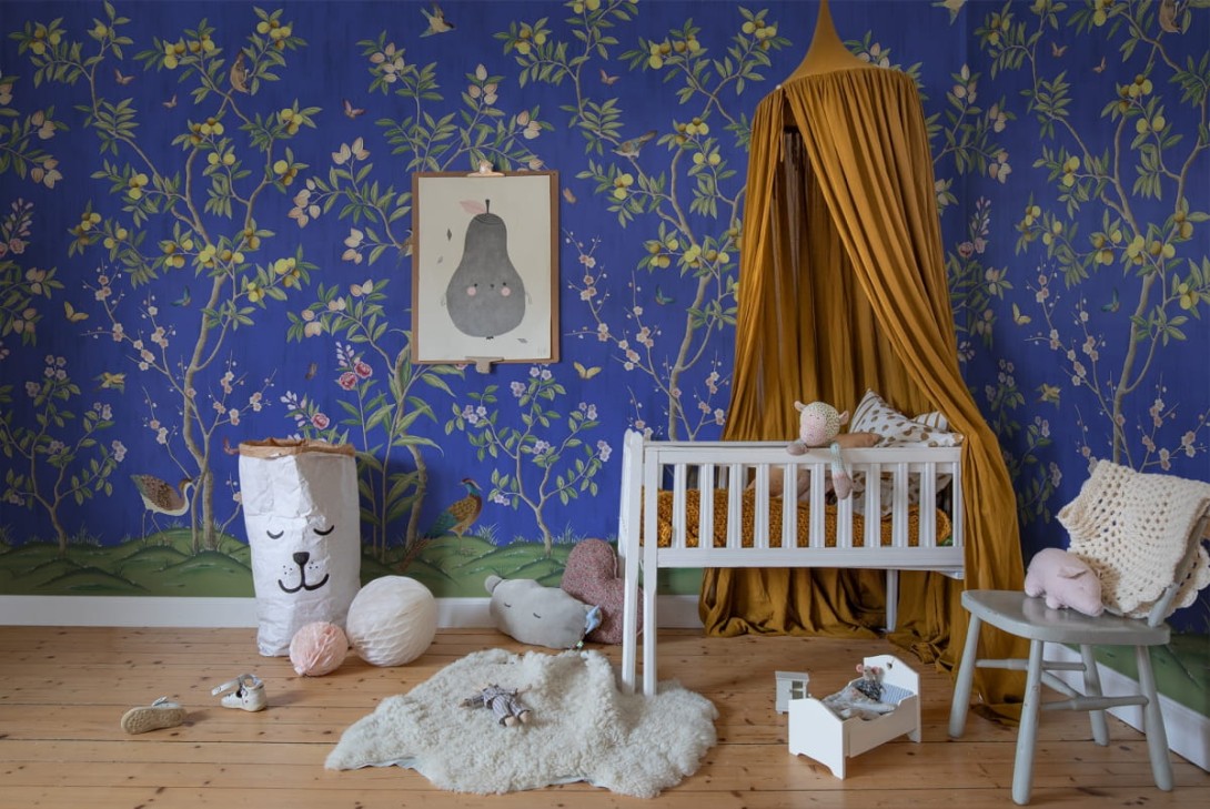 Fototapeta Rebel Walls Chinoiserie Chic Cobalt R16747