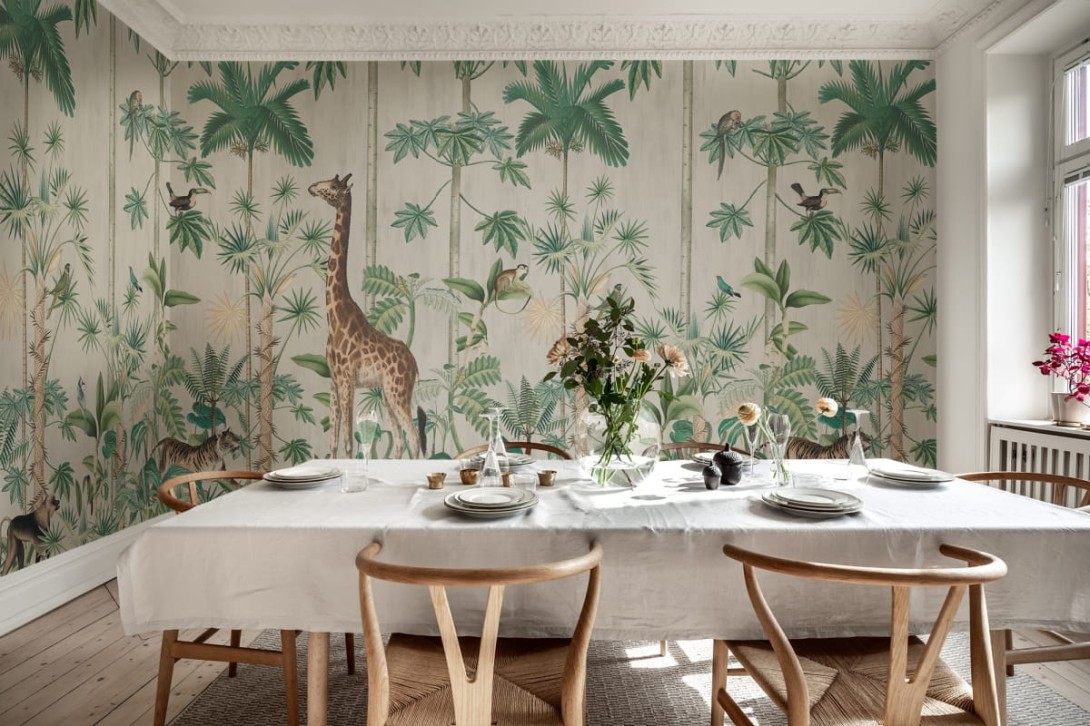 Fototapeta Rebel Walls Giraffe's Stroll R16791
