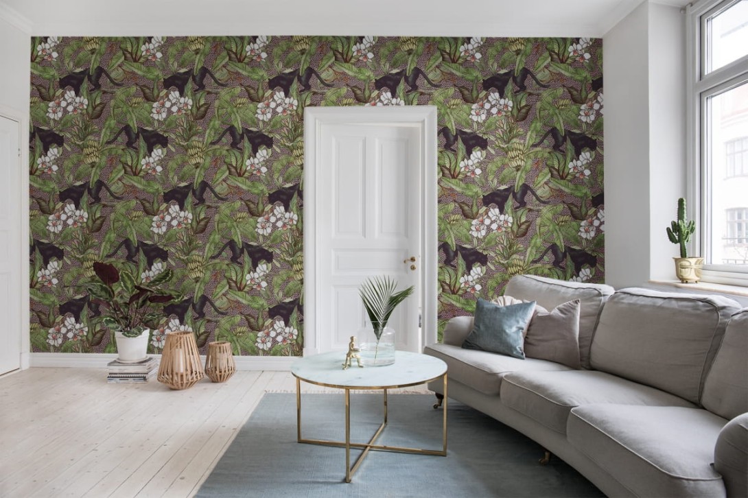 Fototapeta Rebel Walls Alluring Panthers Pink R16802