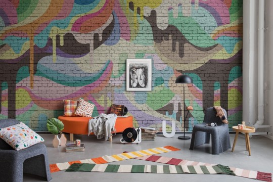 Fototapeta Rebel Walls Dripping Rainbow R16941