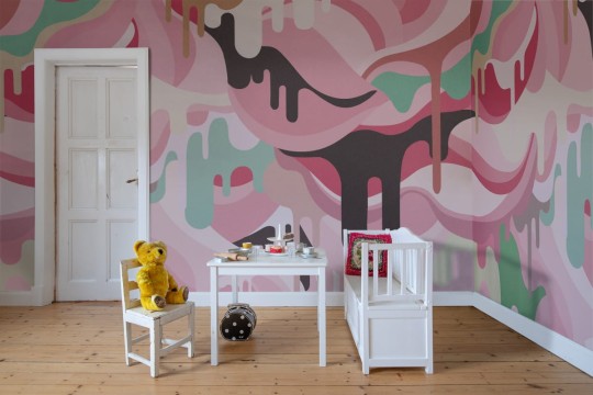 Fototapeta Rebel Walls Dripping Rainbow Marshmallow R16943