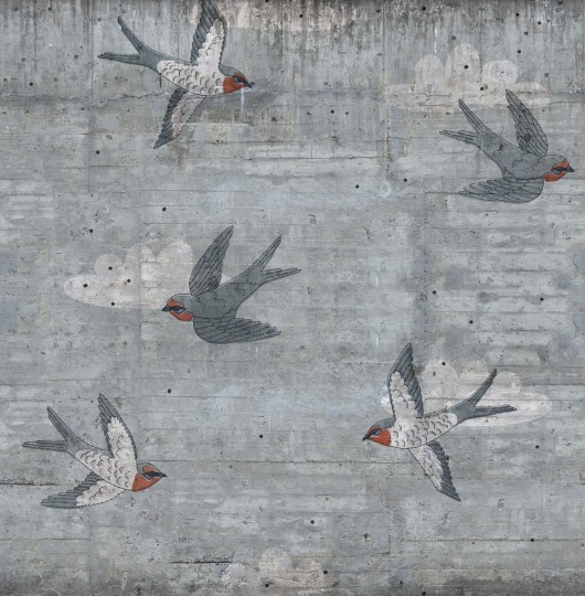 Fototapeta Rebel Walls Concrete Art Swallow R16971