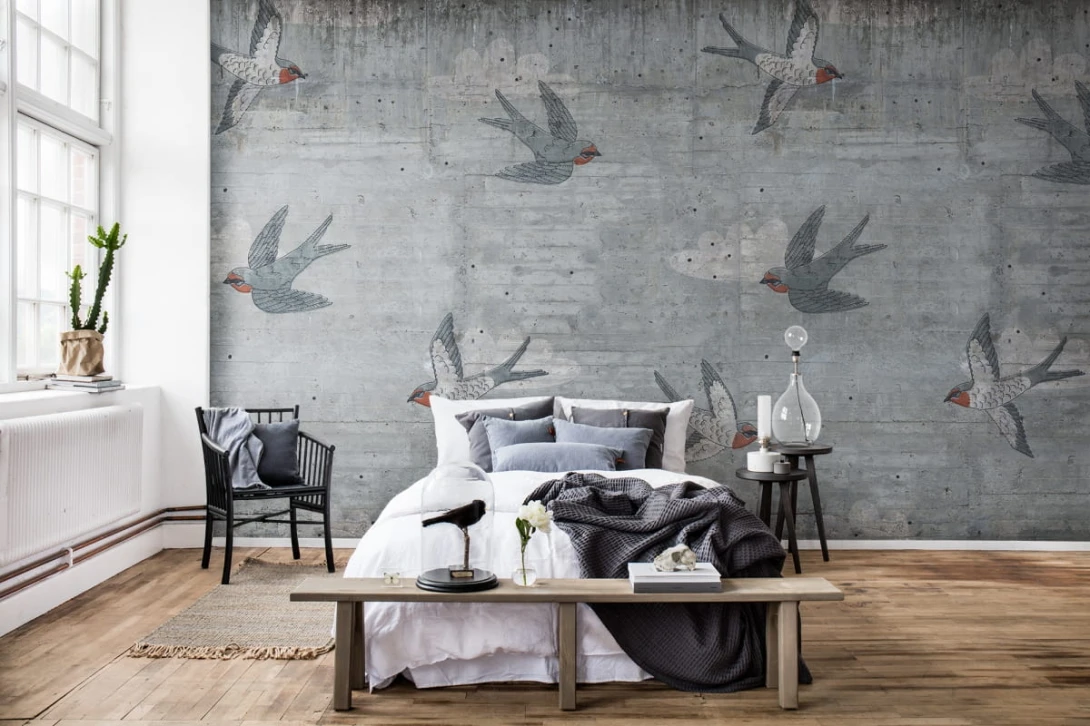 Fototapeta Rebel Walls Concrete Art Swallow R16971