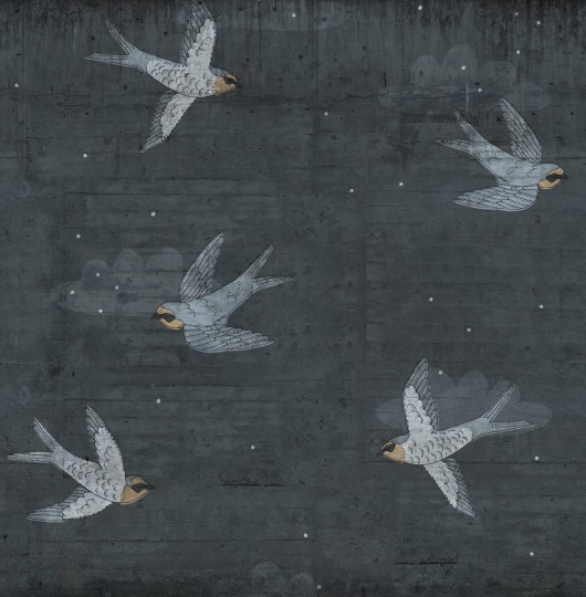 Fototapeta Rebel Walls Concrete Art Night Swallow R16972