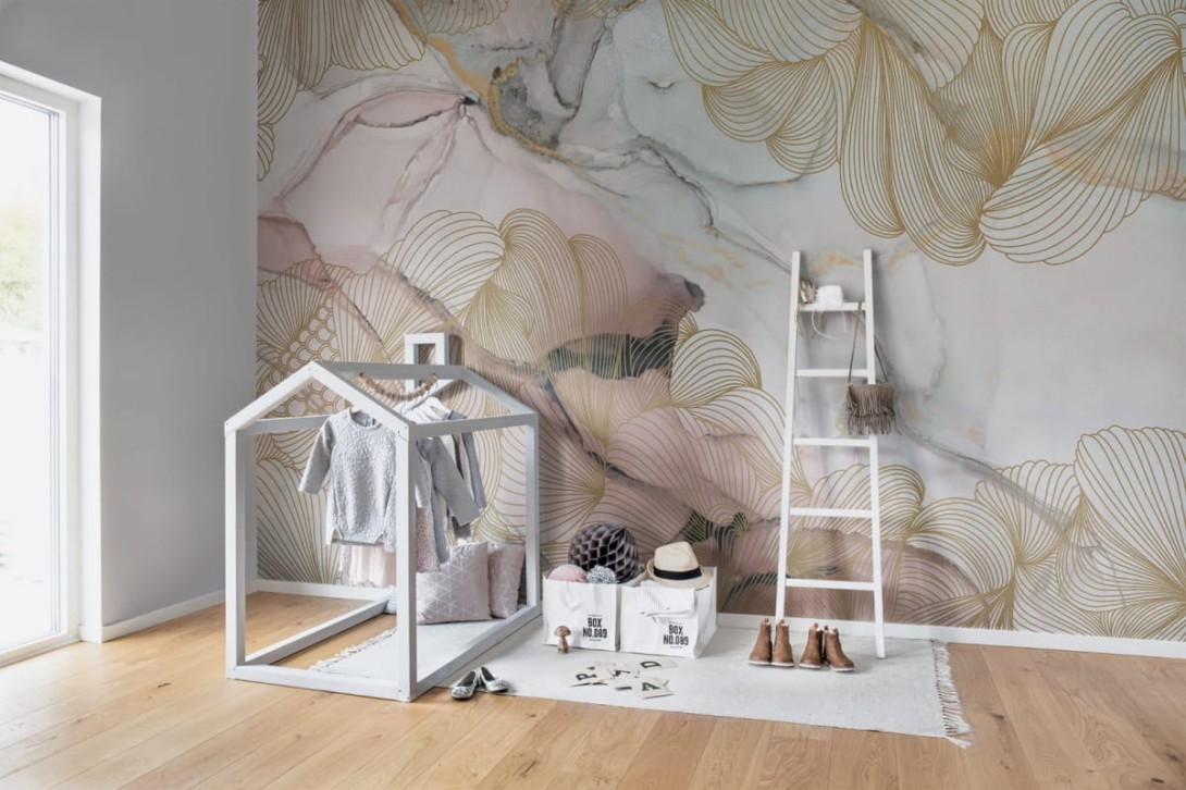 Rebel Walls R17092 Well-Being Opulence Pink Marble - mural imitujący marmur 