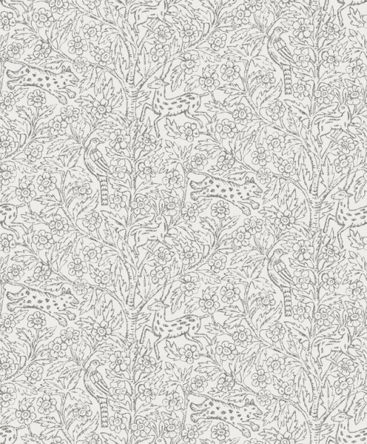 Sandberg 827-41 Familj II Eden Sandstone - tapeta w roślinna z leśnymi zwierzątkami