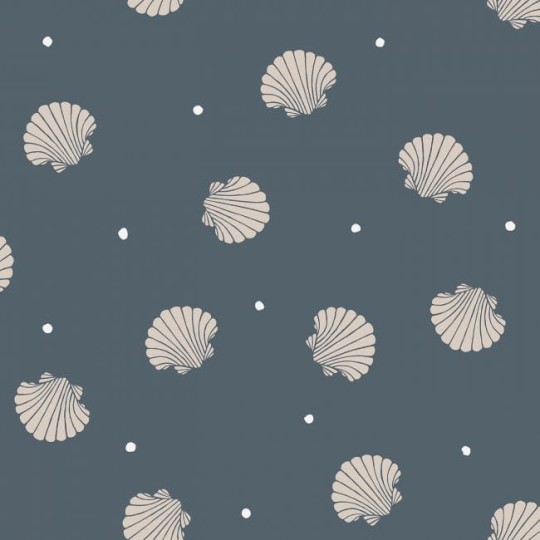 Sandberg 825-76 Familj II Rio Dark Blue - tapeta w muszelki