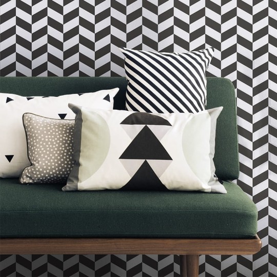 Tapeta Ferm LIVING Angle Black 163