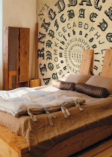 Fototapeta Wall & Deco Contemporary 2011 Alphabetical Swirl WDAS1101