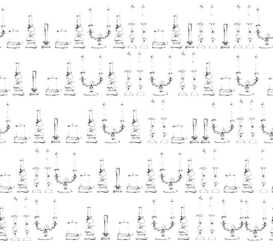 Fototapeta Wall & Deco Contemporary 2014 Drawing Candles WDDC1401