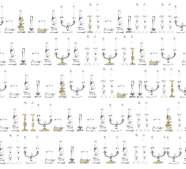 Fototapeta Wall & Deco Contemporary 2014 Drawing Candles WDDC1402